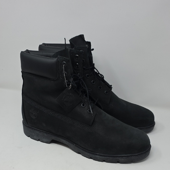 Timberland Men\'s Black Leather Boots Size 13